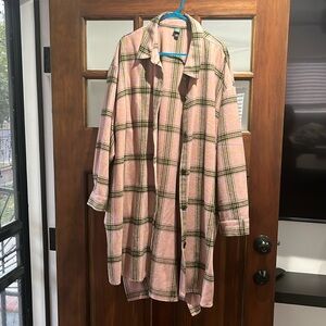 Long Flannel shacket